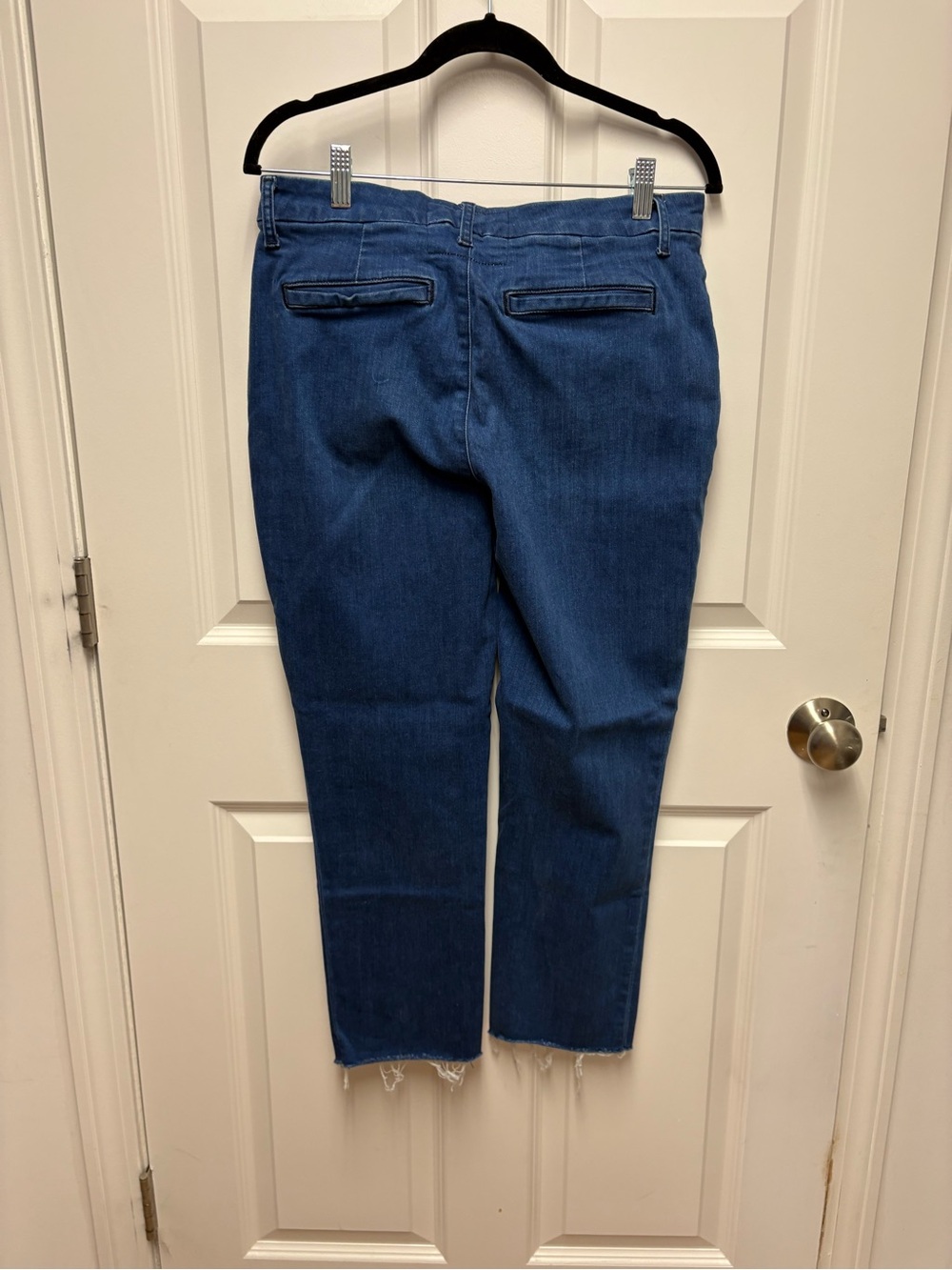 Frank & Eileen Cropped High-Rise Jeans in Deep Blue